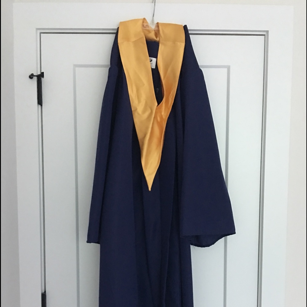Graduation gown and sash